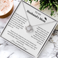 To My Husband's Mom - "Backbone of Our Family" Love Knot Necklace