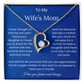 To My Wife's Mom - "Super Mother-in-Law" Forever Love Necklace